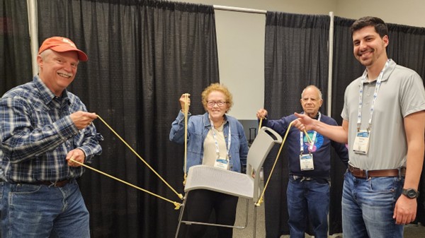 Workshop Team Demonstrating a Micelle